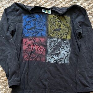 Nintendo Kids Long Sleeve Shirt - Black